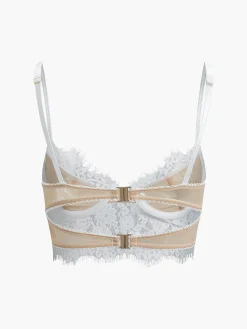 Outlet Double Hook Lace Crop Corset Top Corset Tops|Crop Tops