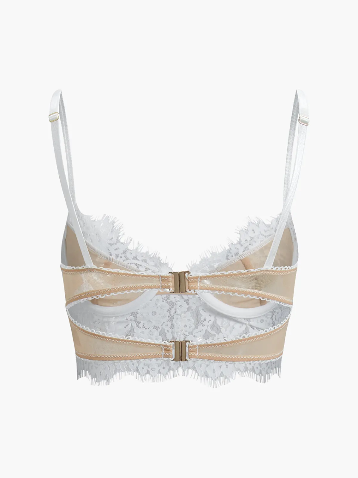 Outlet Double Hook Lace Crop Corset Top Corset Tops|Crop Tops