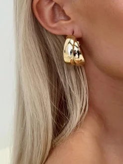 New Double Hoop Earrings Earrings|Accessories
