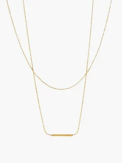 Clearance Double Layer en Drop Necklace Necklaces|Accessories