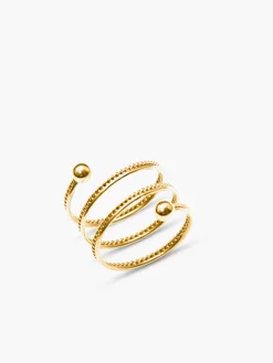 New Double Layer Spring Rotating Ring Rings & Bracelets|Accessories