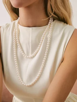 Discount Double Layered Pearl Necklace Necklaces|Accessories