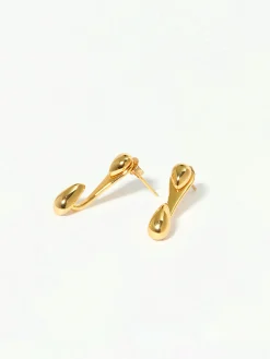 Outlet Double Water Drop Stud Earrings Earrings|Accessories