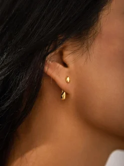 Outlet Double Water Drop Stud Earrings Earrings|Accessories