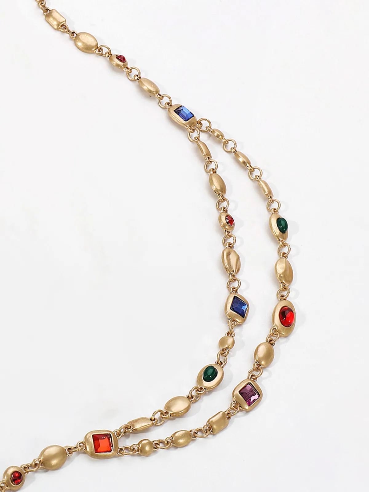 Outlet Double-Layer Colorful Beaded Necklace Necklaces|Accessories