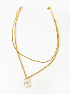 Best Double-Layer Shell Sun Necklace Necklaces|Accessories