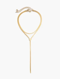 Outlet Double-Layer Snake Tassel Necklace Necklaces|Accessories