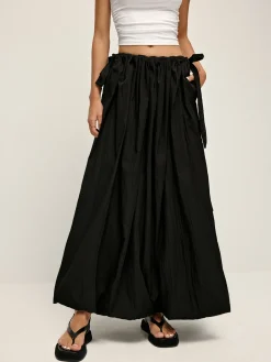 Clearance Drawstring Pleated Umbrella-Shaped Skirt Skirts|Bottoms