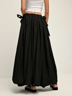 Clearance Drawstring Pleated Umbrella-Shaped Skirt Skirts|Bottoms