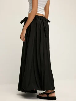 Clearance Drawstring Pleated Umbrella-Shaped Skirt Skirts|Bottoms
