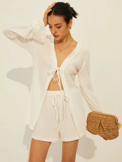 Drawstring Shift Shorts Set Shorts Sets|Shorts