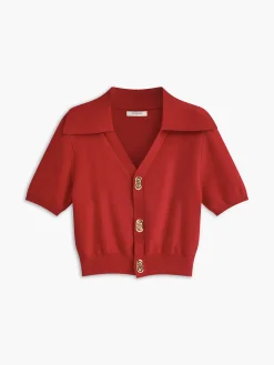 Online Effortless Collared Top Sweater Tops|Sweaters & Cardigans