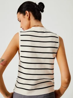 New Effortless Stripe Vest Sweater Vests|Sweaters & Cardigans