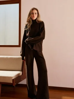 Best Elastic Waist Sweater Pants Pants|Knitwear
