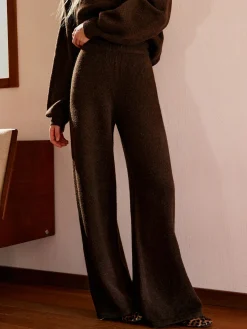 Best Elastic Waist Sweater Pants Pants|Knitwear