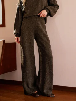 Discount Elastic Waist Sweater Pants Pants|Knitwear