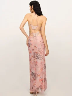 Best Elegant Backless Mesh Cami Dress Cocktail & Party Dresses|Vacation Dresses