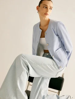 Elegant Button Down Jacket Outerwear|Jackets