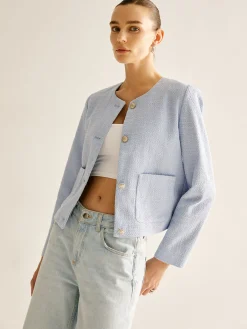 Elegant Button Down Jacket Outerwear|Jackets
