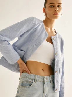Elegant Button Down Jacket Outerwear|Jackets