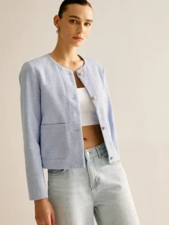 Elegant Button Down Jacket Outerwear|Jackets