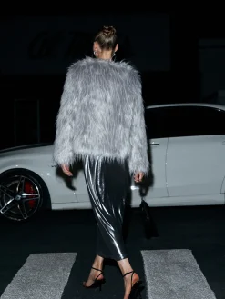 New Elegant Faux Fur Coat Outerwear|Coats