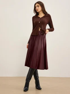 Best Elegant High-Stretch Polo Cardigan Cardigans|Sweaters & Cardigans