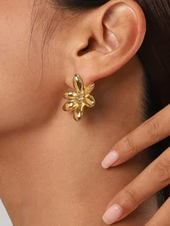 Sale Elegant Irregular Petal Earrings Earrings|Accessories