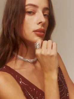 Elegant Irregular Ziron Open Ring Rings & Bracelets|Accessories