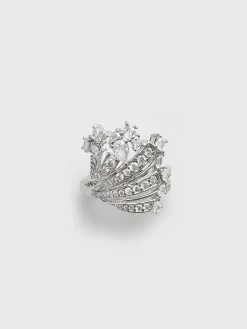 Elegant Irregular Ziron Open Ring Rings & Bracelets|Accessories