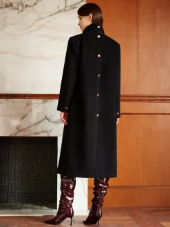 Sale Elegant Lapel Belted Coat Outerwear|Coats