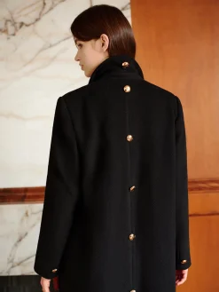 Sale Elegant Lapel Belted Coat Outerwear|Coats
