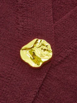 Hot Elegant Metal Button Short Cardigan Cardigans|Sweaters & Cardigans
