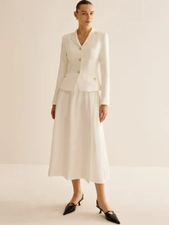 New Elegant Metal-Button Blazer Outerwear|Blazers