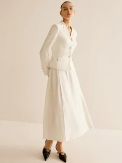 New Elegant Metal-Button Blazer Outerwear|Blazers