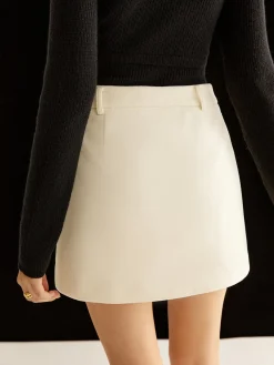 Clearance Elegant Mini Skirt Without Belt Skirts|Matching Sets