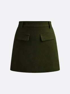 Clearance Elegant Mini Skirt Without Belt Skirts|Matching Sets