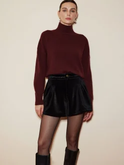Online Elegant Mock Neck Shift Sweater Sweater Tops|Sweaters & Cardigans