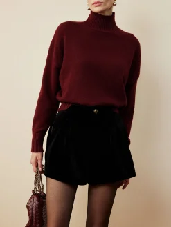 Best Elegant Mock Neck Shift Sweater Sweater Tops|Sweaters & Cardigans