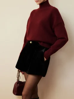 Best Elegant Mock Neck Shift Sweater Sweater Tops|Sweaters & Cardigans