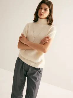 Best Elegant Mock Neck Sweater Vest Sweater Vests|Sweaters & Cardigans