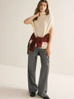 Best Elegant Mock Neck Sweater Vest Sweater Vests|Sweaters & Cardigans