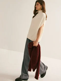 Best Elegant Mock Neck Sweater Vest Sweater Vests|Sweaters & Cardigans