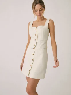 Clearance Elegant Pearl Buckle Mini Skirt Skirts|Matching Sets