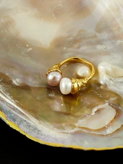 Clearance Elegant Pearl Open Ring Rings & Bracelets|Accessories