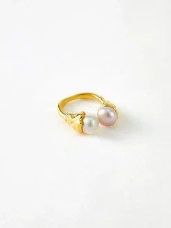 Clearance Elegant Pearl Open Ring Rings & Bracelets|Accessories