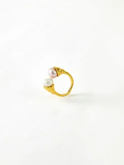 Clearance Elegant Pearl Open Ring Rings & Bracelets|Accessories