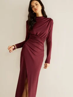 Outlet Elegant Pleated Split Dress Work Dresses|Cocktail & Party Dresses