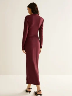Outlet Elegant Pleated Split Dress Work Dresses|Cocktail & Party Dresses