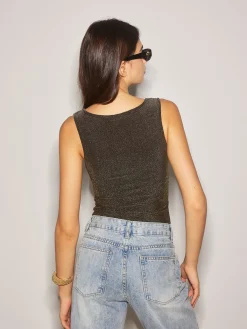 Clearance Elegant Purl Crop Tank Top Crop Tops|Tank Tops & Camis